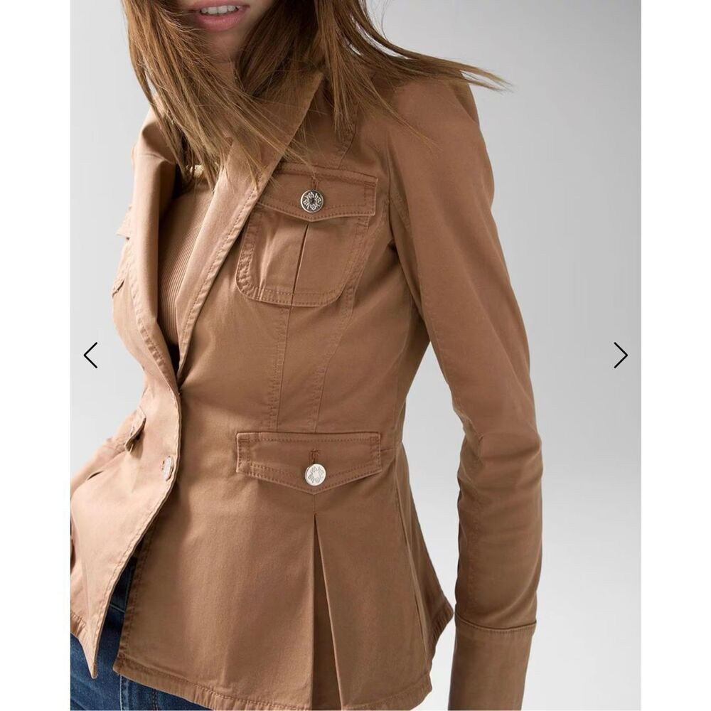 White House Black Market Women's Brown Blazer Jacket Size XXS